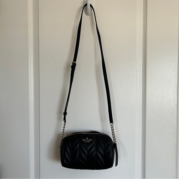 Kate Spade black quilted leather crossbody bag - Picture 2 of 4